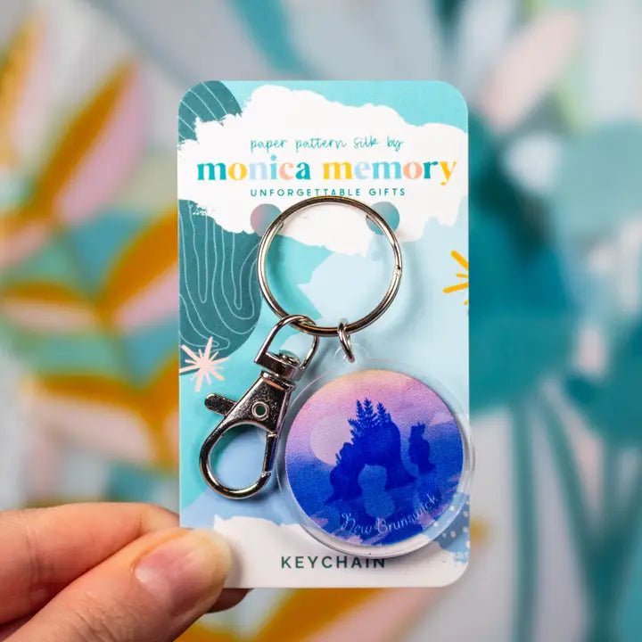 Paper Pattern Silk - Keychains