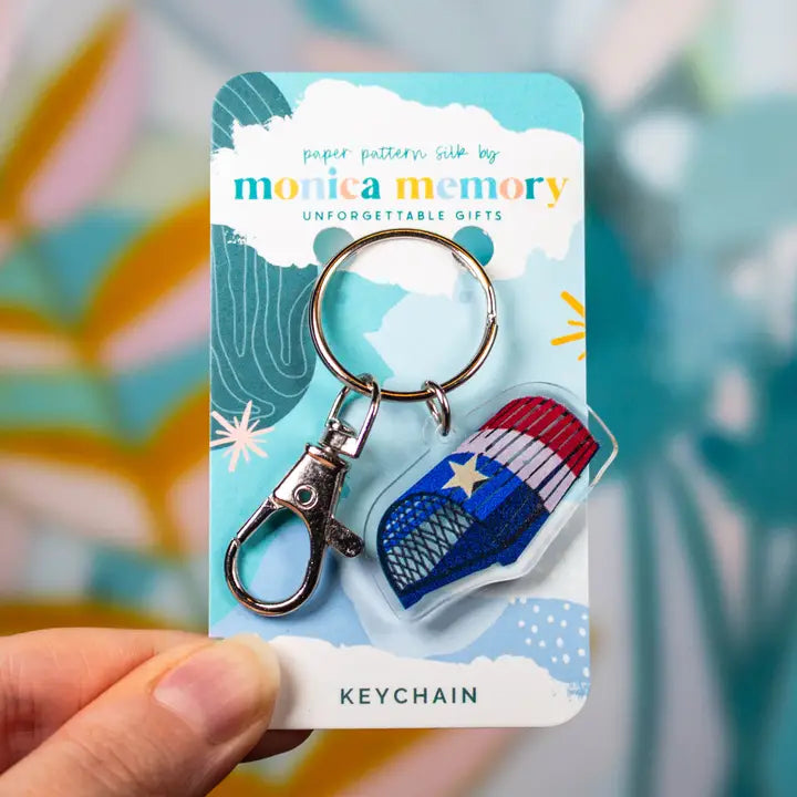 Paper Pattern Silk - Keychains
