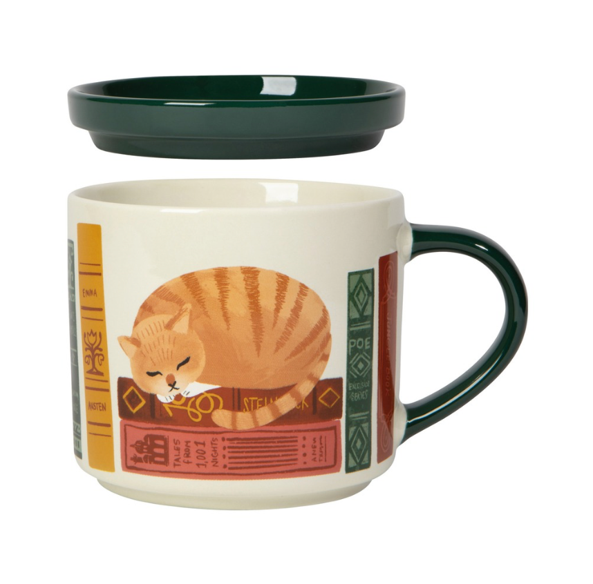 Book Club Mug With Lid