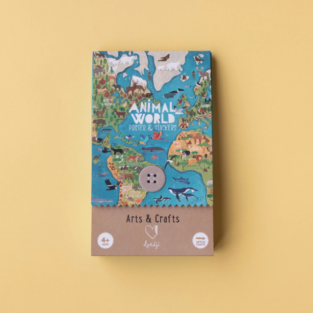 Animal World Poster & Stickers