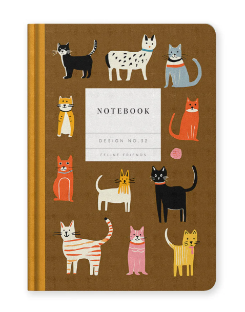 Hardcover Notebook - Feline Friends