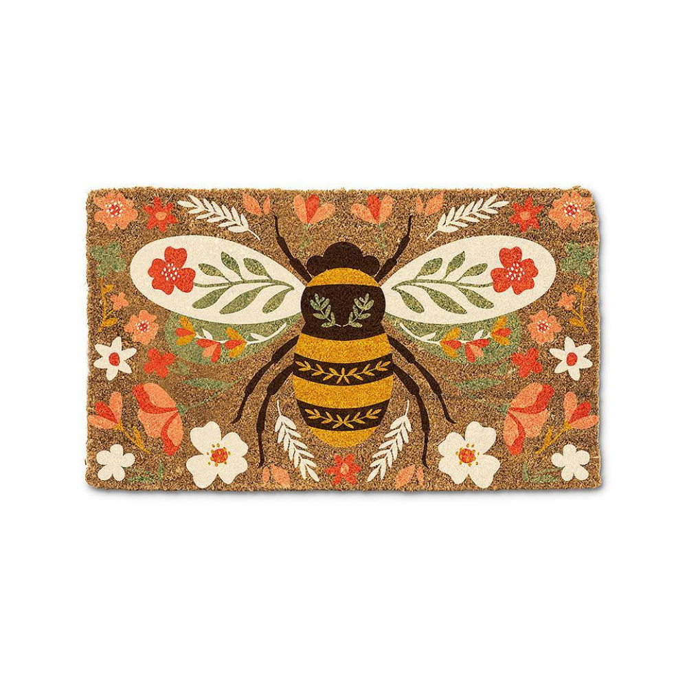 Floral Bee Doormat