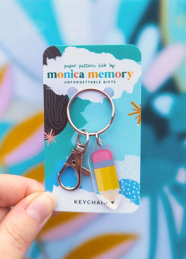 Paper Pattern Silk - Keychains
