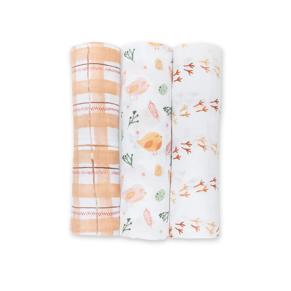 Lulujo - 3 Pack Cotton Swaddles