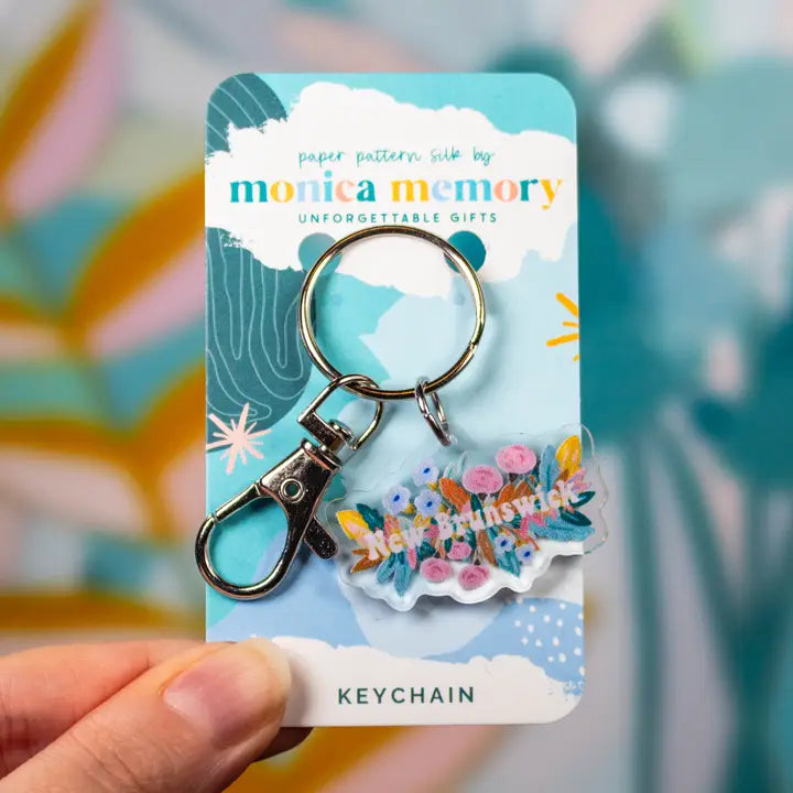 Paper Pattern Silk - Keychains