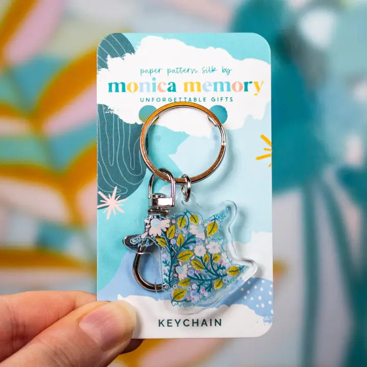 Paper Pattern Silk - Keychains