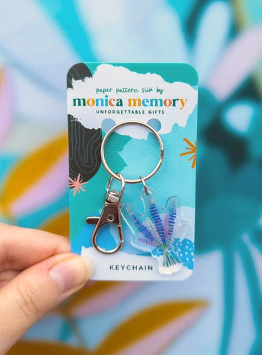 Paper Pattern Silk - Keychains