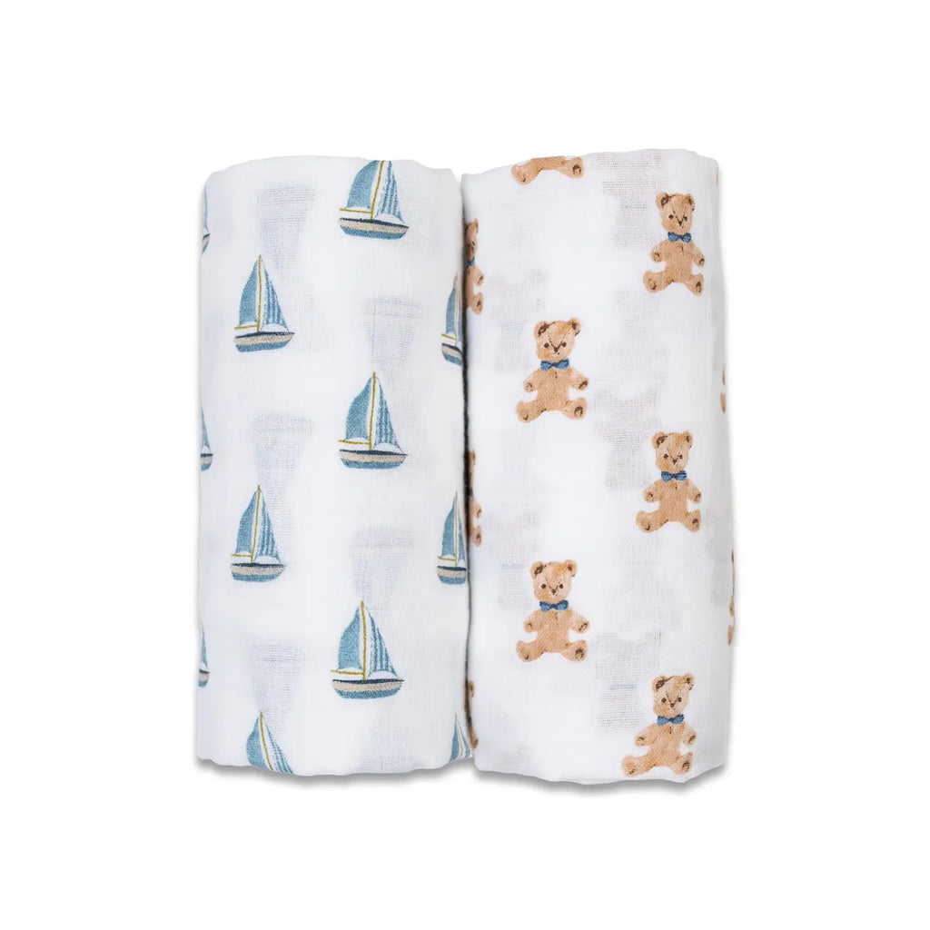 Lulujo - 2 Pack Cotton Swaddles