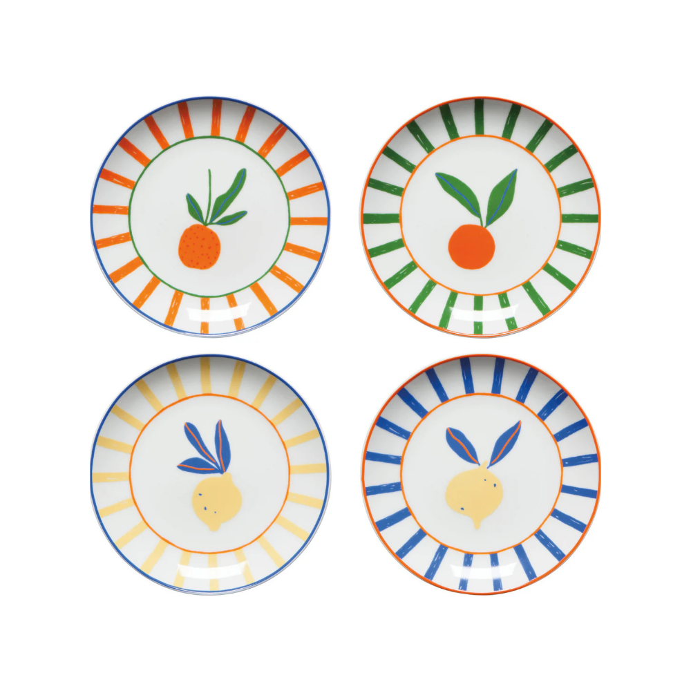 Citrus Burst Appetizer Plates