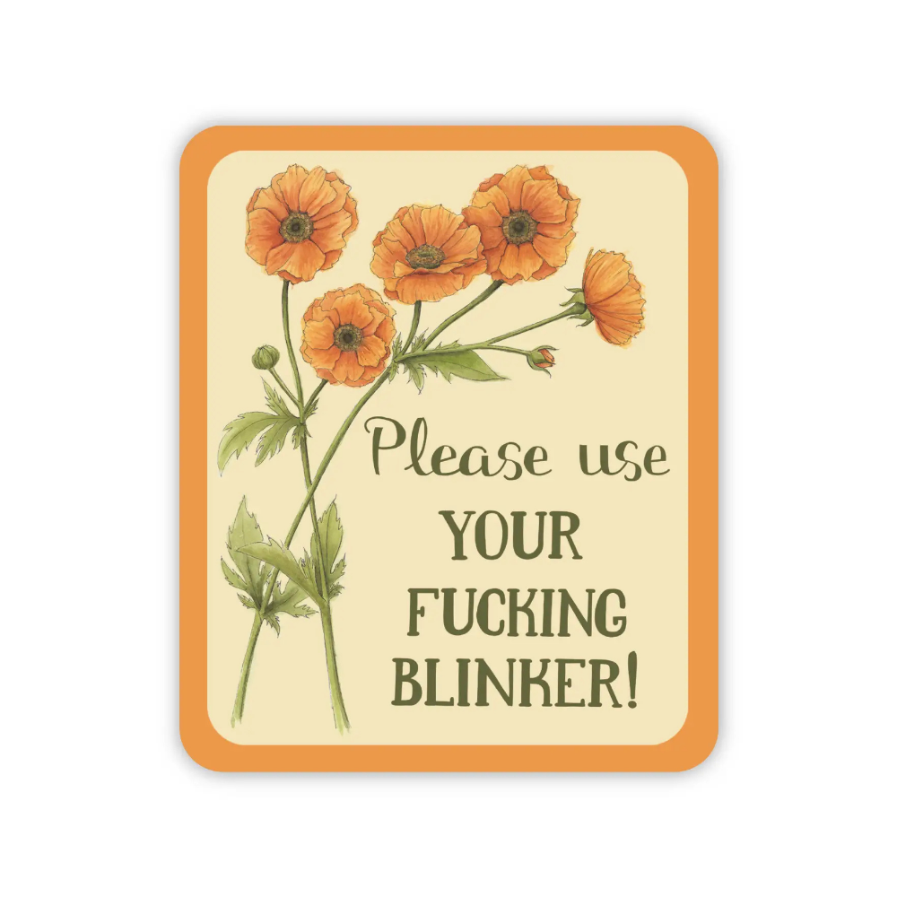 Naughty Florals - Bumper Stickers