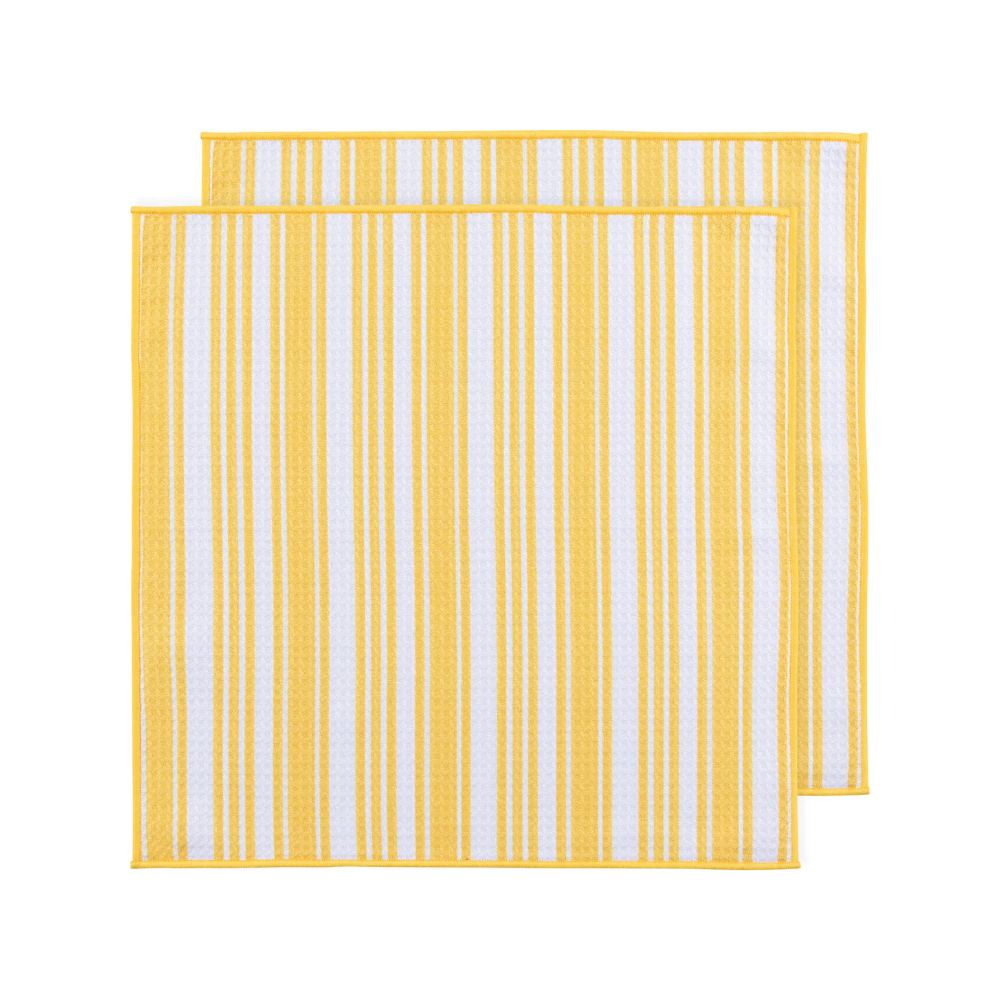 Lemon Recycled Microfibre Dishcloths